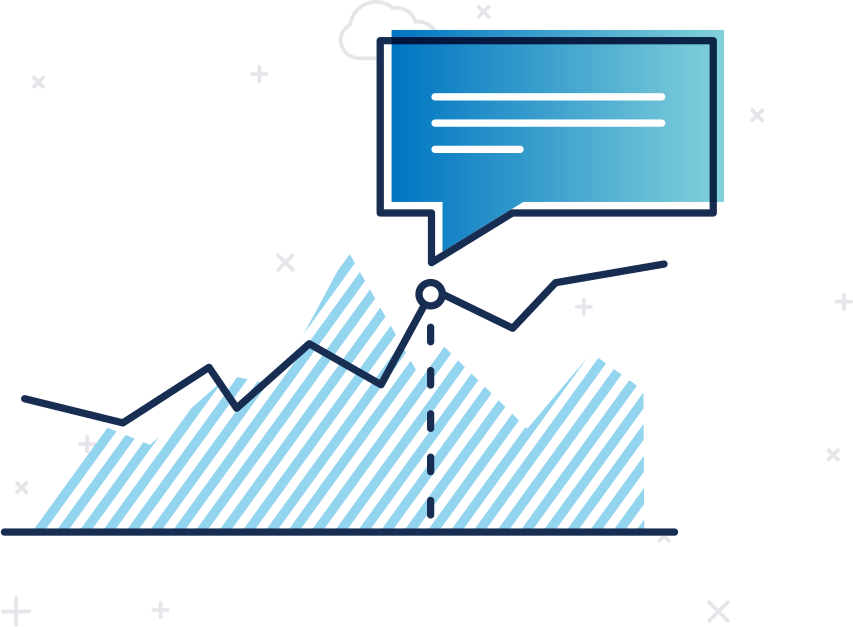 Databox annotation on graphs for history data